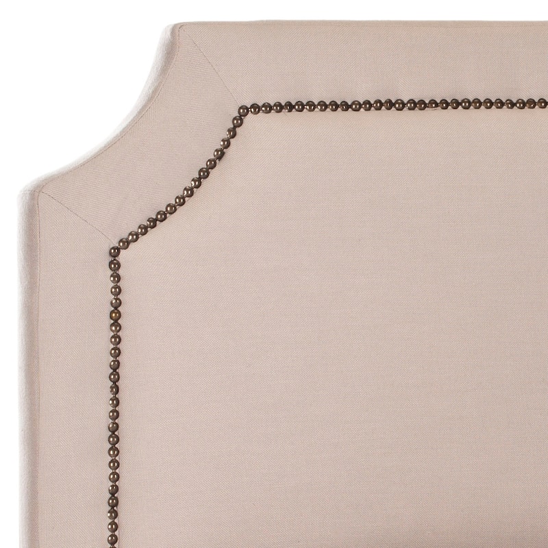 SAFAVIEH Star Taupe Linen Upholstered Headboard