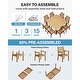 preview thumbnail 3 of 36, WINSOON 10-Piece HIPS All Weather Outdoor Patio Dining Sets with Umbrella Hole& Aluminum Frame,2-Table 8-Chairs