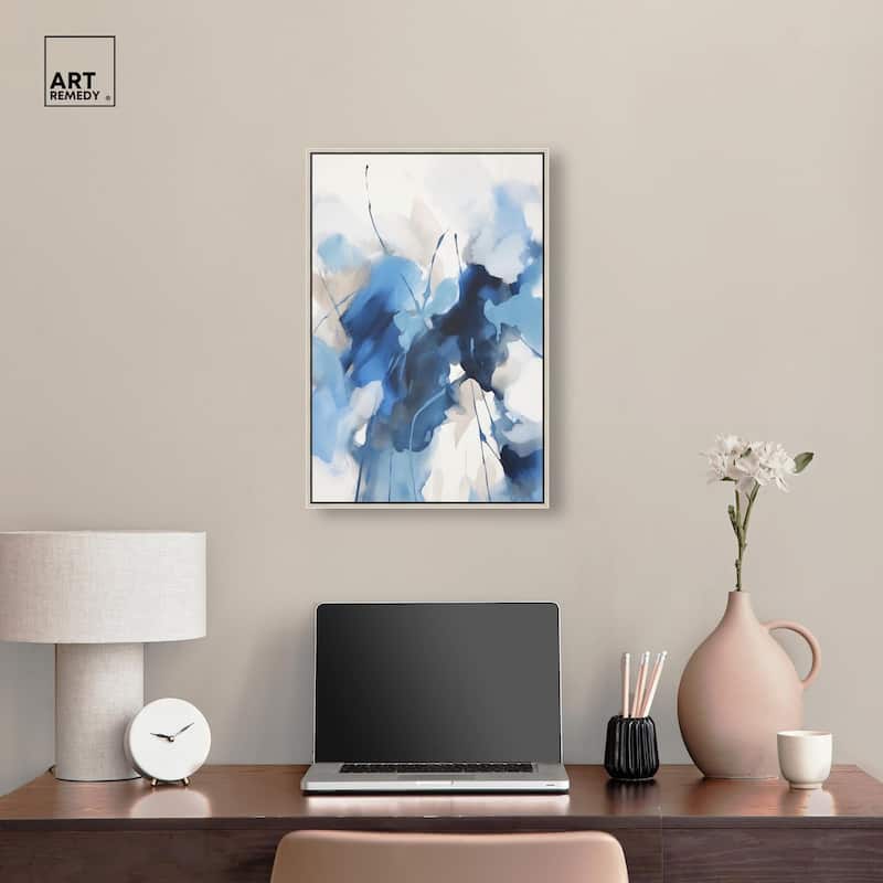 Fleur Bleue I Canvas by Art Remedy