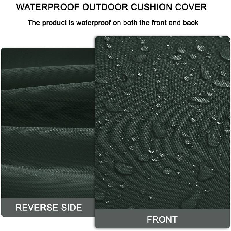 Outdoor Loveseat Cushion Set (Set of 1 Seats,48x24in, 2 Backs,24x18in )