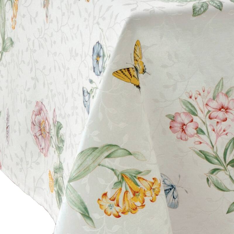 Lenox Butterfly Meadow Damask Tablecloth