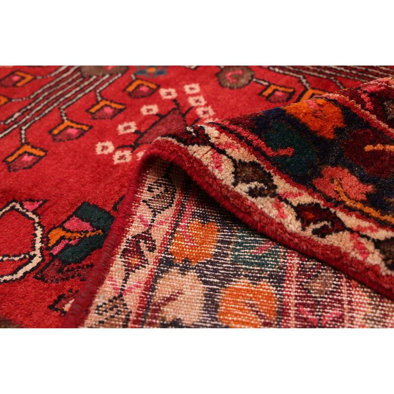 ECARPETGALLERY Hand-knotted Andelz Red Wool Rug - 4'9 x 8'11