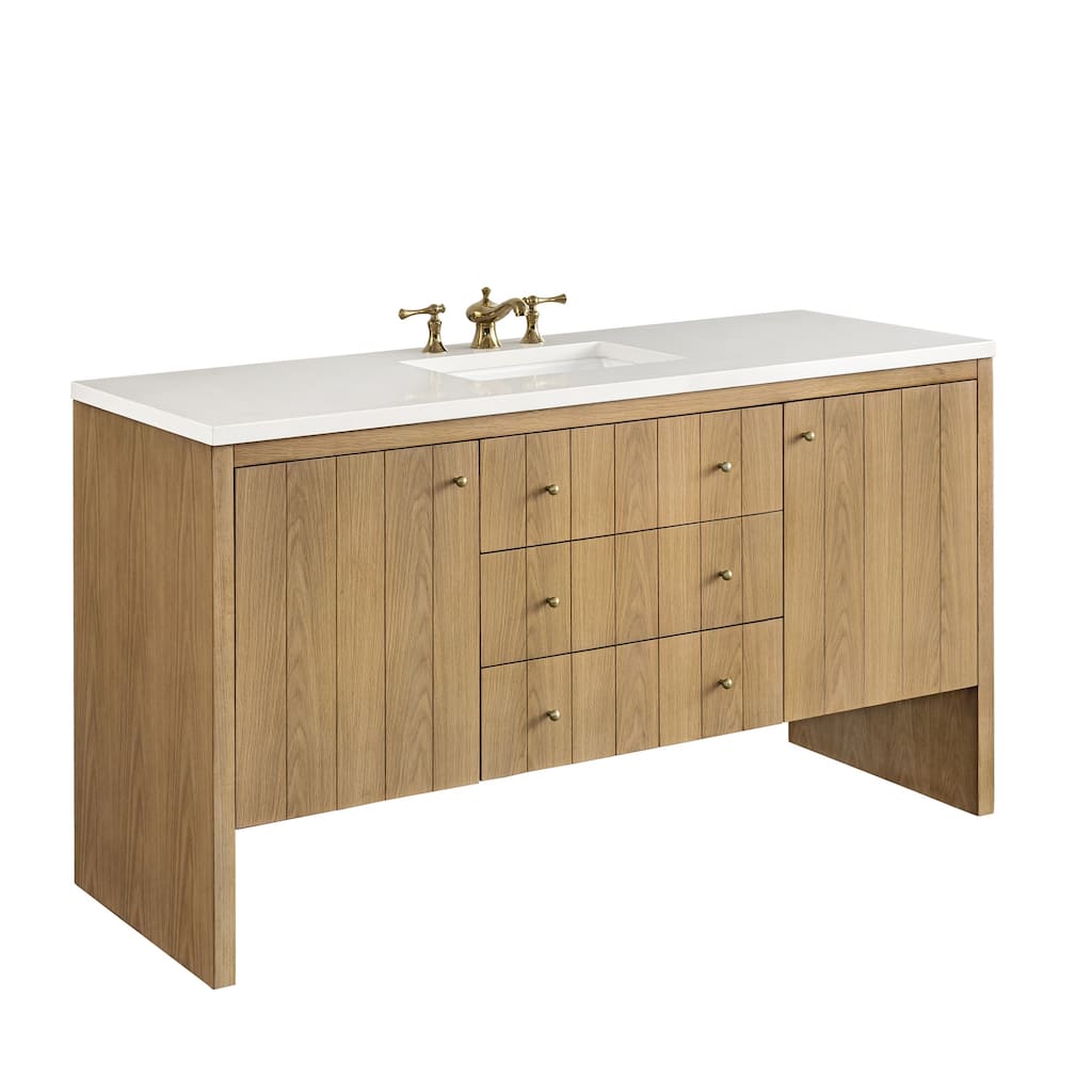 James Martin Vanities 435-V60S-3WZ Hudson 60" Free Standing Single