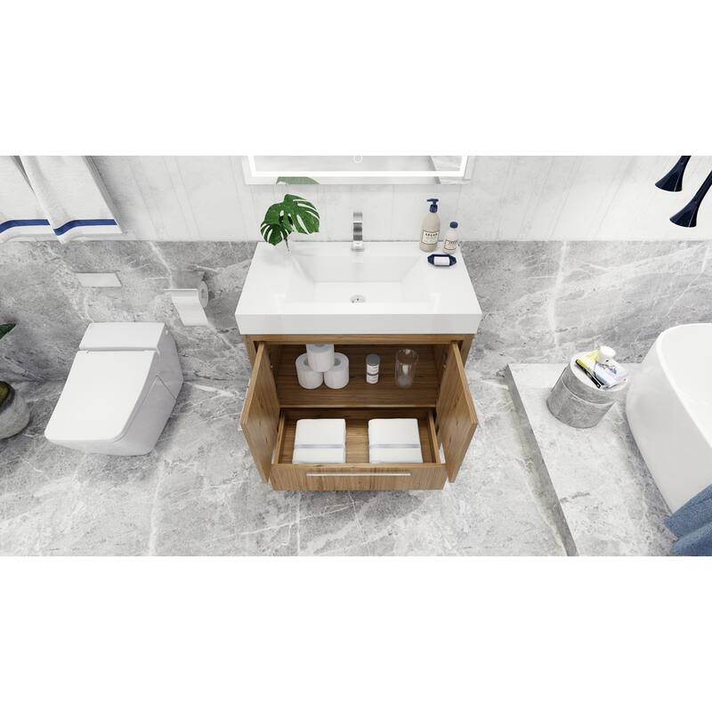 Dove 36'' Freestanding Vanity with Reinforced Acrylic Sink