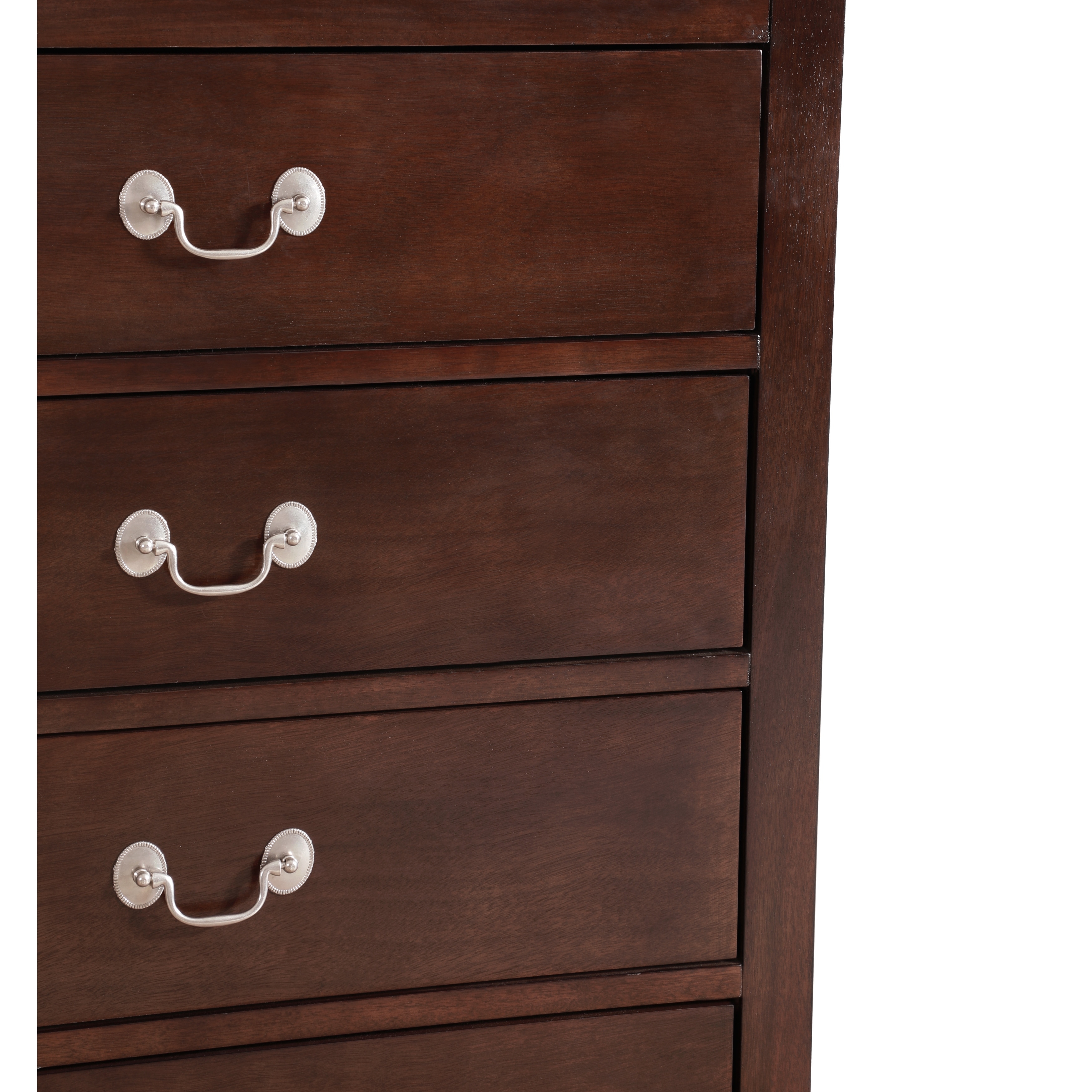 Glory Furniture Louis Phillipe White 5 Drawers Chest