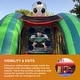 preview thumbnail 11 of 10, HeroKiddo Inflatable Soccer Game with Air Blower & Foam Soccer Ball, Commercial Grade, Outdoor Play, 15oz PVC Vinyl, 90 LBS