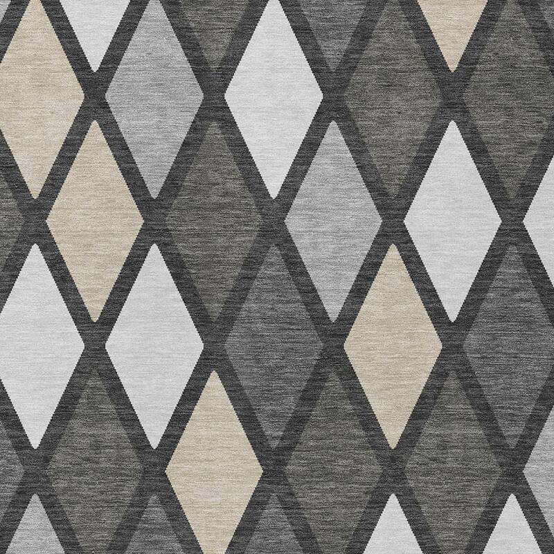 HomeRoots Geometric Transitional Rectangle Outdoor Rug