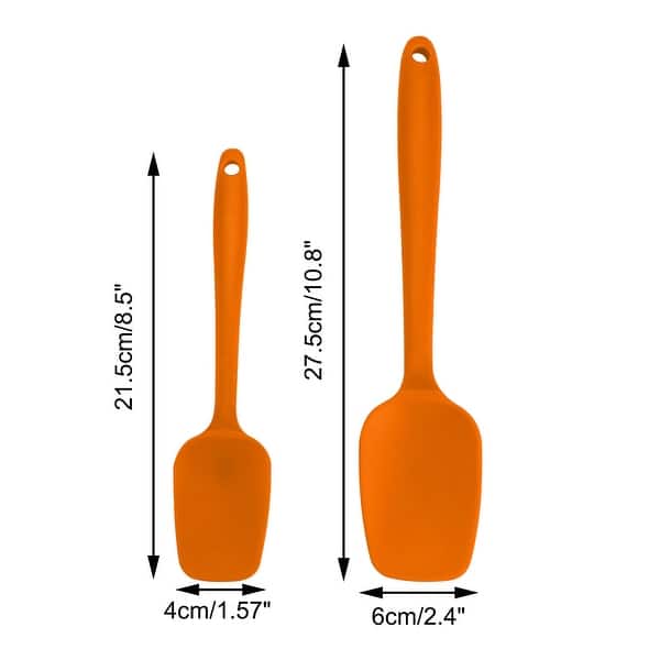 4 Pcs Silicone Heat Resistant Non-scratch Turners Non Sticky Spatula