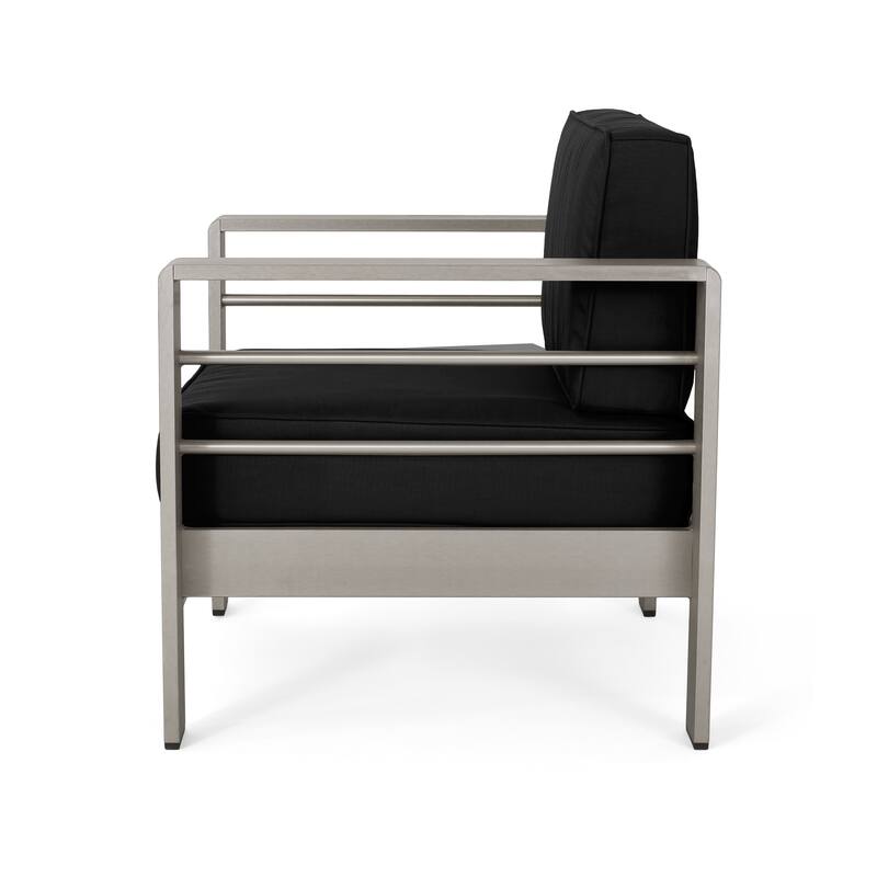 Christopher Knight Home Cape Coral Outdoor Aluminum Club Chair with Optional Sunbrella Cushions