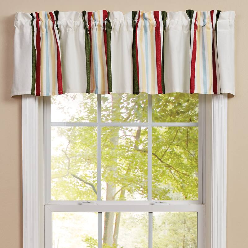Park Designs Camp Stripe Valance 72" x 14" - 72" X 14"