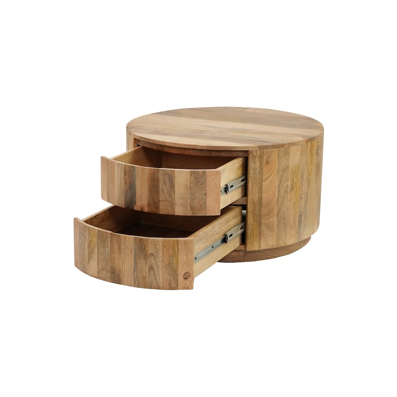 Carolina Living Christa 2-Drawer 30" Round Coffee Table