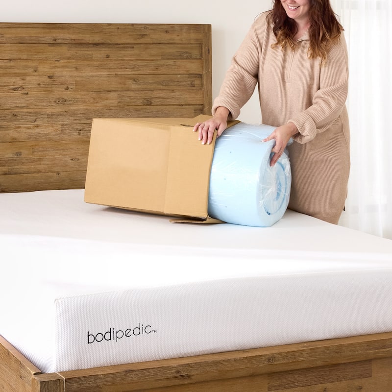 Bodipedic Comfort Gel-Infused Memory Foam Mattress Topper
