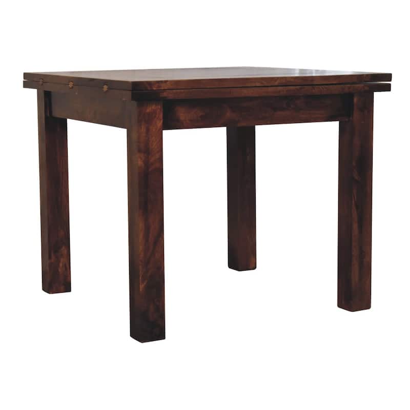 Artisan Furniture Solid Wood California Walnut Extendable Butterfly Dining Table, Brown