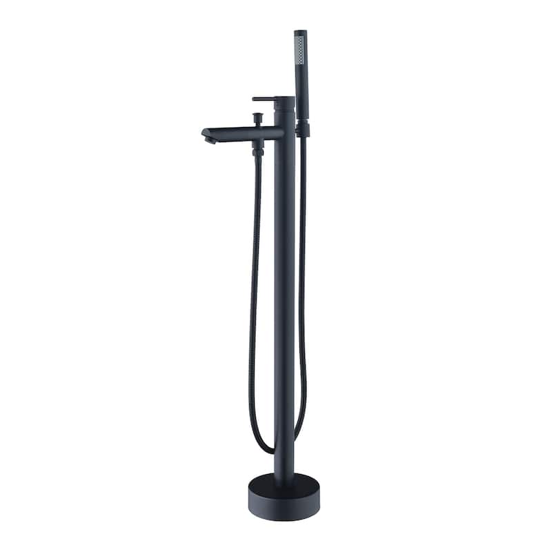 Altair Larod Single Lever Handle Freestanding Floor Mounted Tub Filler with Handshower