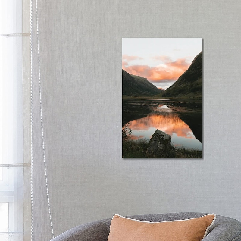 iCanvas "Perfect Reflection In A Mountain Lake In Scotland" by Michael Schauer Canvas Print - 26x18x1.5