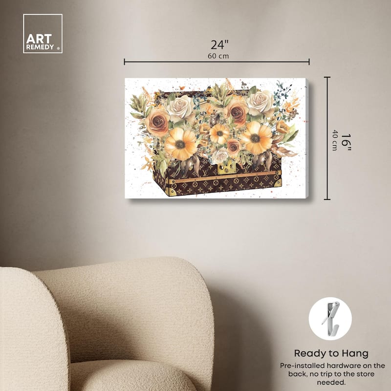 Doll Memories - Golden Memories Canvas by Art Remedy, Gallery Wrapped