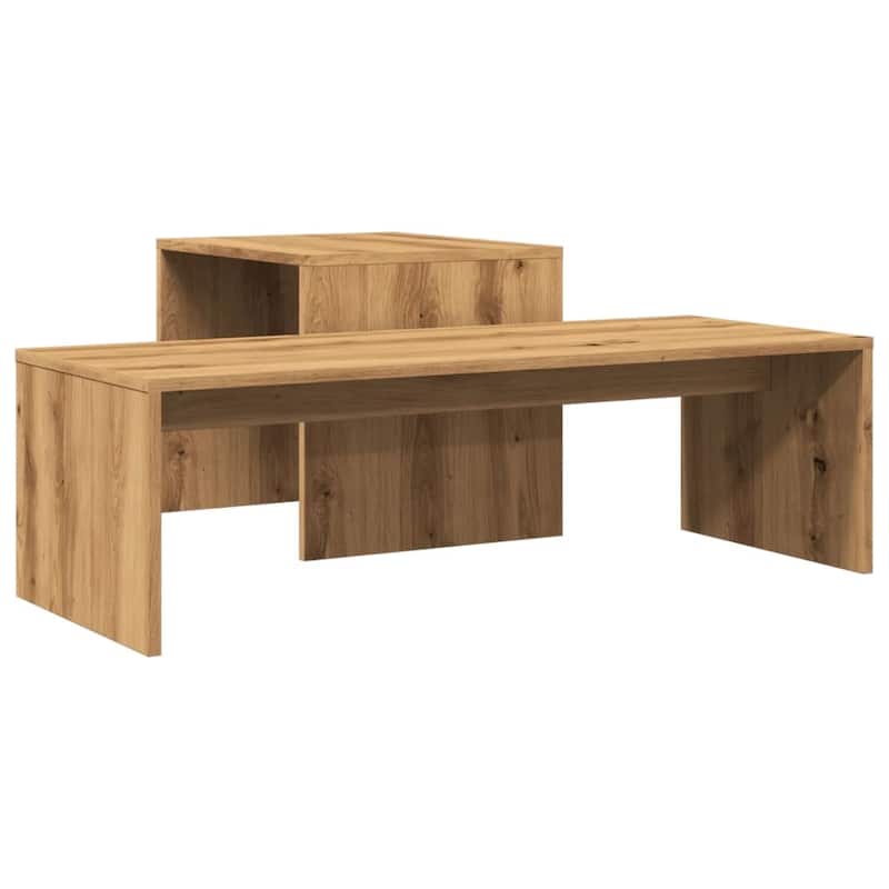 vidaXL Coffee Table Artisan Oak Engineered Wood Medium Coffee Table - 18.9 x 39.4 x 15.7