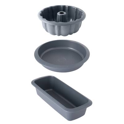 Gem Non-Stick 3pc Bake Set: Cake, Bundt & Loaf