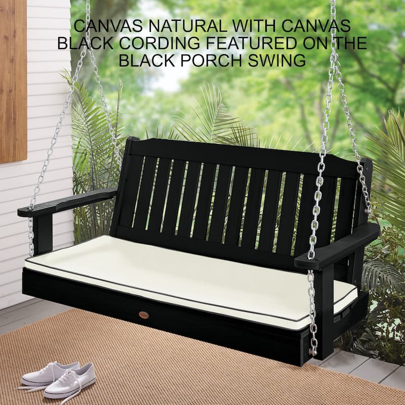 Highwood Sunbrella Corded Outdoor Porch Swing Cushion - 47 in w x 18 in d