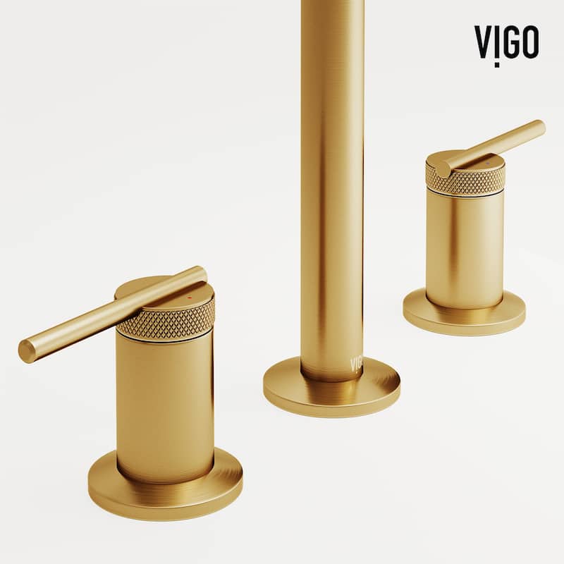 VIGO Sterling 7" H 2-Handle Widespread Bathroom Faucet