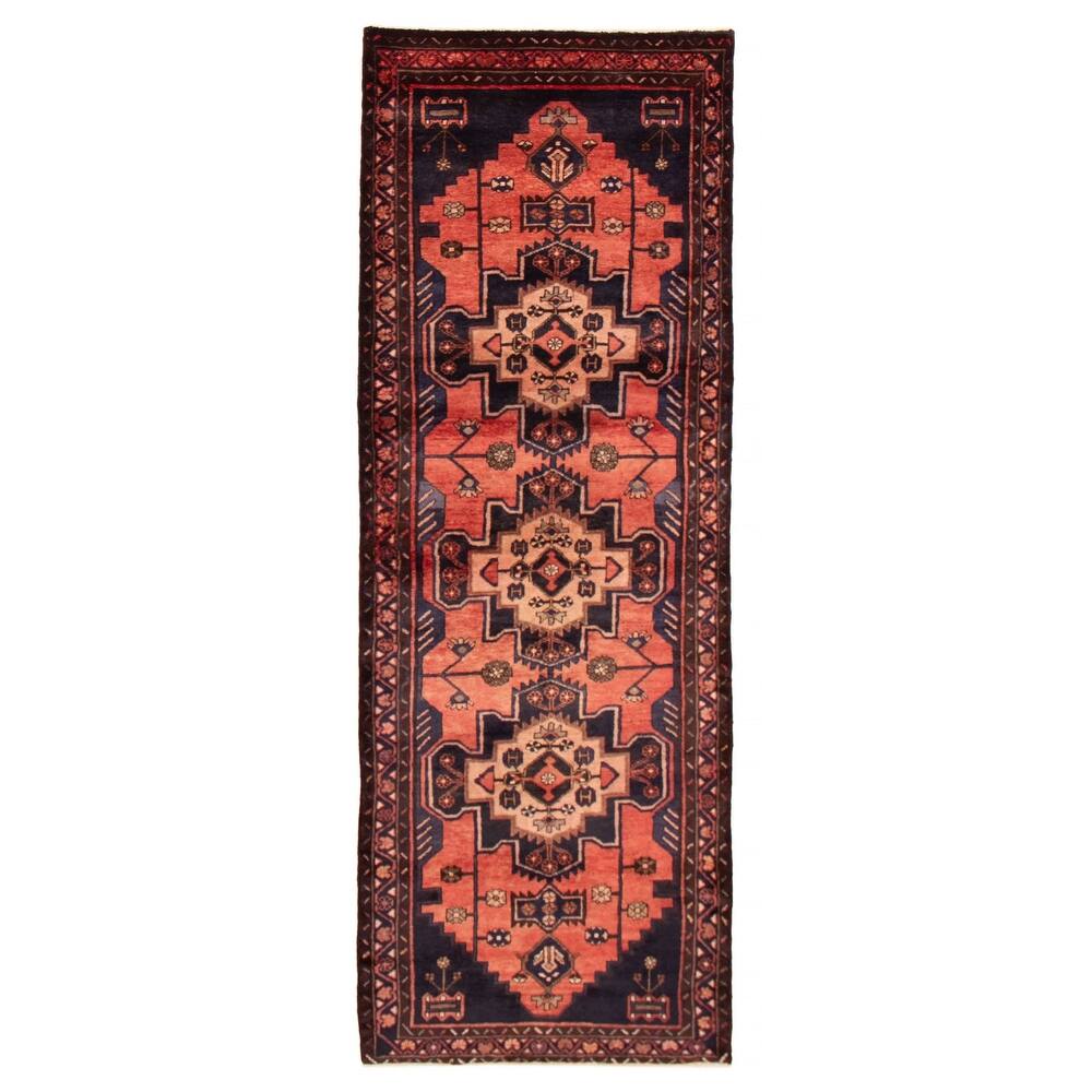 ECARPETGALLERY Hand-knotted Anadol Copper Wool Rug - 3'5 x 9'10