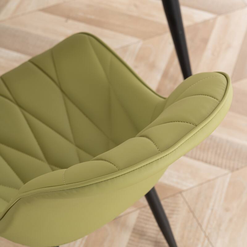 Modern Dining Chairs Set of 2 with Curved Backrest