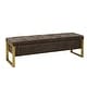 preview thumbnail 5 of 53, Alina Modern Upholstered Flip Top Storage Bench with Metal Legs by HULALA HOME
