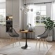 preview thumbnail 15 of 22, Kurv Mid-Century Modern 3-Piece Cafe Dining Set Brown