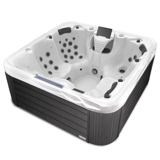 Buenospa Hollywood 5 - Person 51 - Jet Hot Tub, Ice White, Gray with Ozone and LED Lights