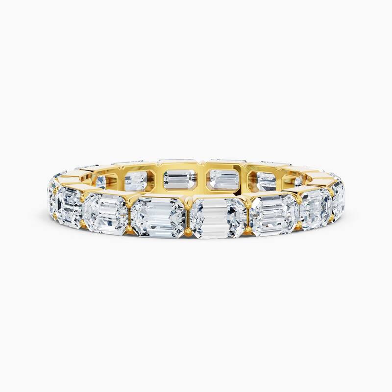 Auriya 14k Gold Emerald East-West Lab Grown Diamond Eternity Band 2.00 - 9.00 ct. tw. (F-G, VS) - 3.20 ct. wt. - 4 - Yellow