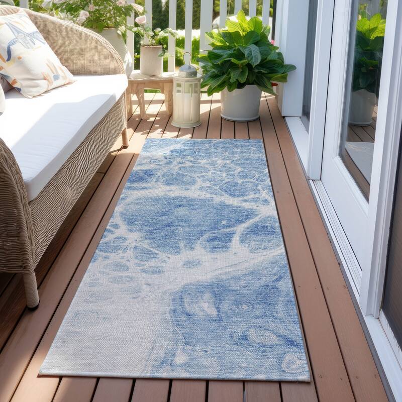 Machine Washable Indoor/ Outdoor Chantille Contemporary Rug