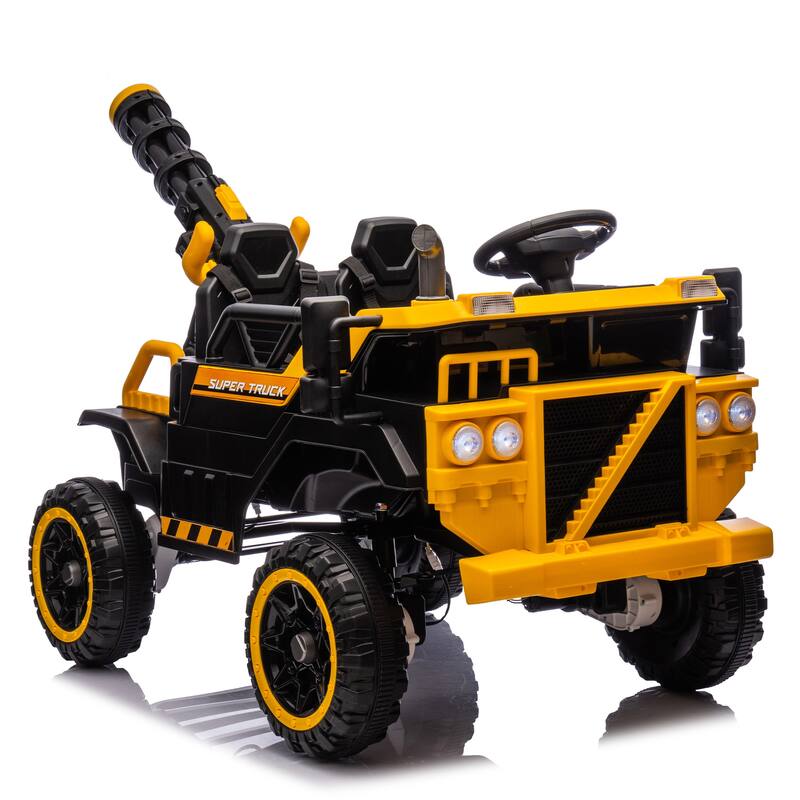 Kids Electric Ride-On Car-Spacious 3-Seater,Powerful 4-Motor Drive,Parental Remote Control,Led Lights