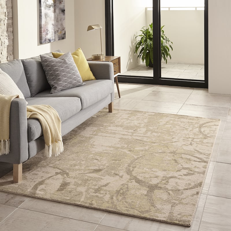 Momeni Illusions Hand Tufted Wool Abstract Area Rug