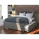 preview thumbnail 18 of 97, Richmond Bed with Footboard and Twin XL Trundle Grey - Queen