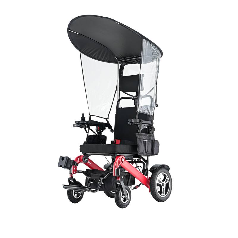 Foldable Electric Wheelchair for Adults, 300W Motor, Lightweight Aluminum Frame, Portable Power Wheelchair