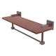 preview thumbnail 16 of 16, Allied Brass 16 Inch Solid IPE Ironwood Shelf with Integrated Towel Bar