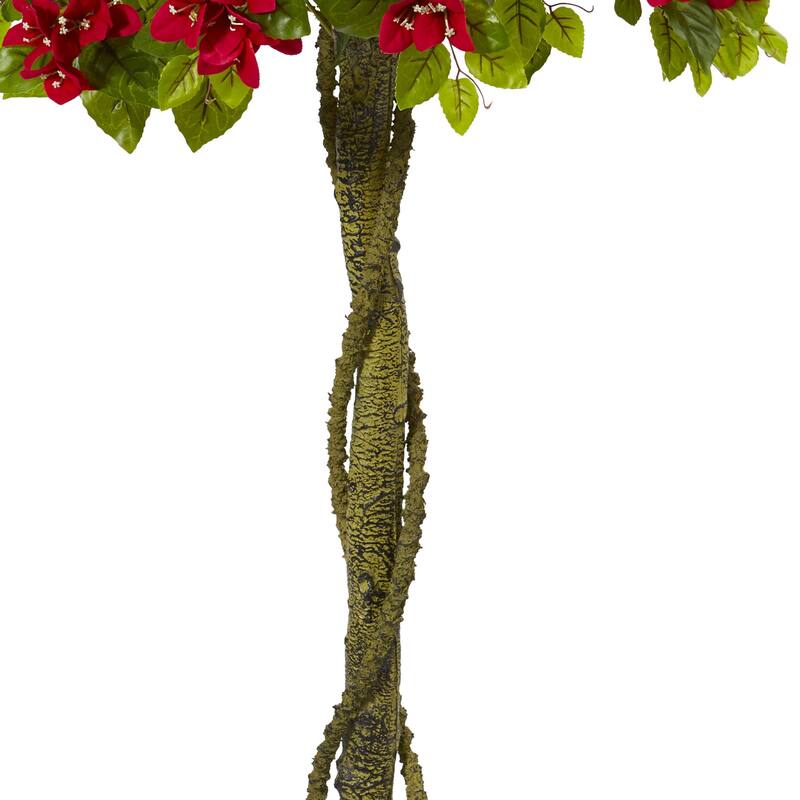 5' Artificial Bougainvillea Topiary Potted Tree