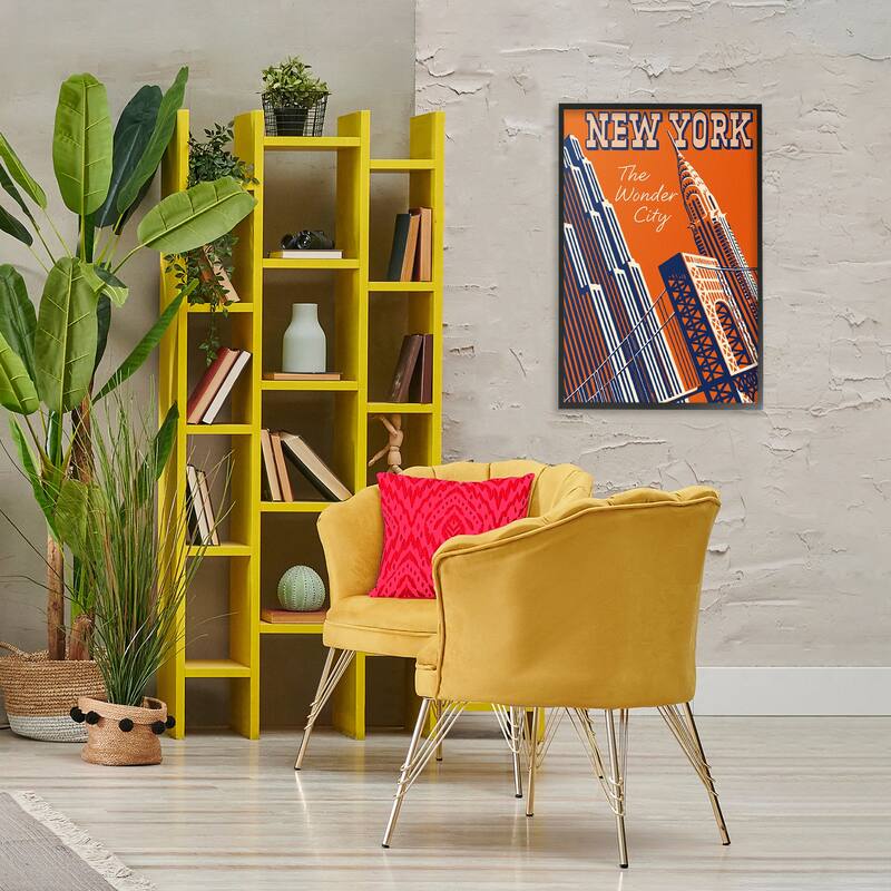 Stupell New York The Wonder City Framed Giclee Art Design By Marcus Jules