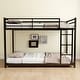 preview thumbnail 14 of 23, Heavy Duty Metal Twin over Twin Bunk Bed with Noise Reduction and Safety Guardrail, Convertible to 2 Beds, 12" Under-Bed Storage