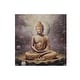 preview thumbnail 2 of 3, Hand Painted Wall Art Meditating Buddha Assorted - Set of 2