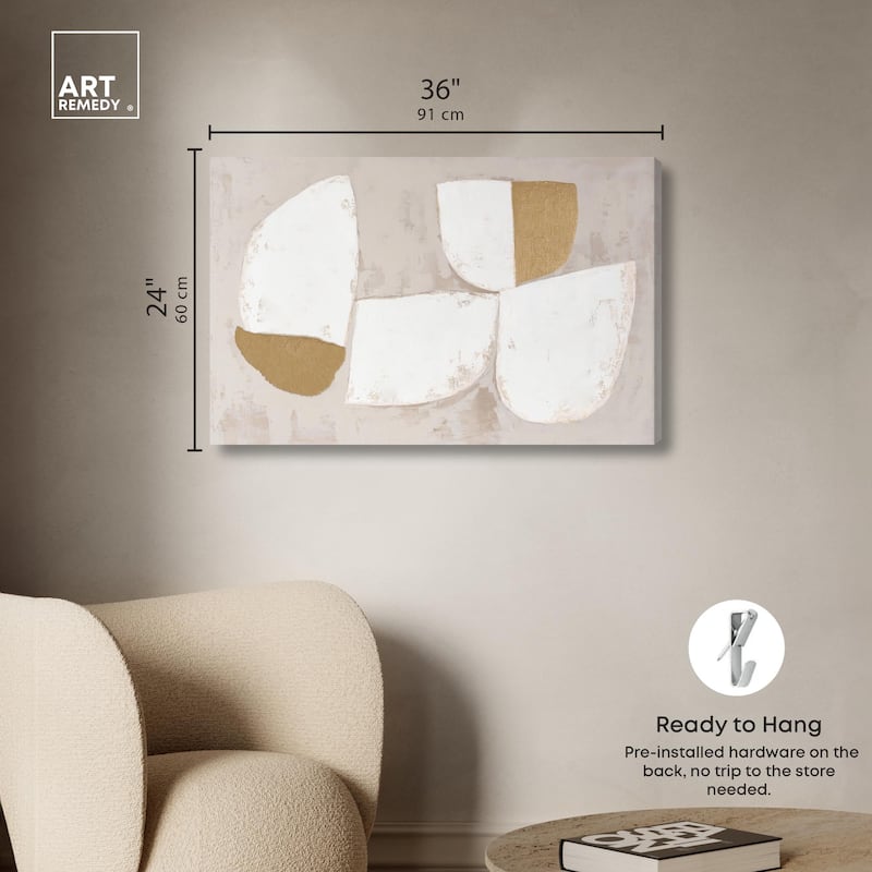 Gilded Cairn III Canvas by Art Remedy, Gallery Wrapped