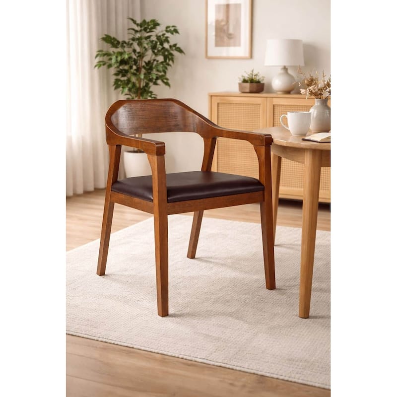 Rasmus Rubberwood Dining Armchairs