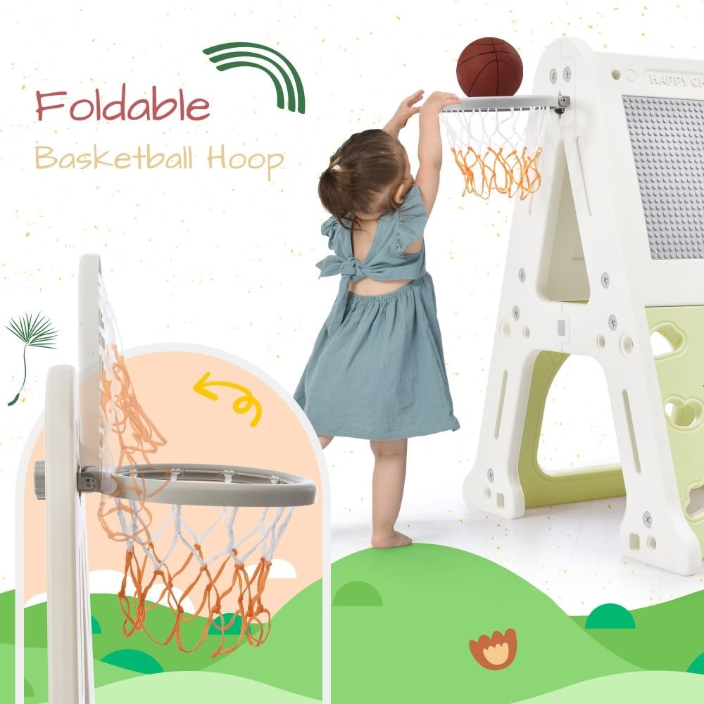 6 in 1 Toddler Climber and Swing Set Kids Playground Climber Swing
