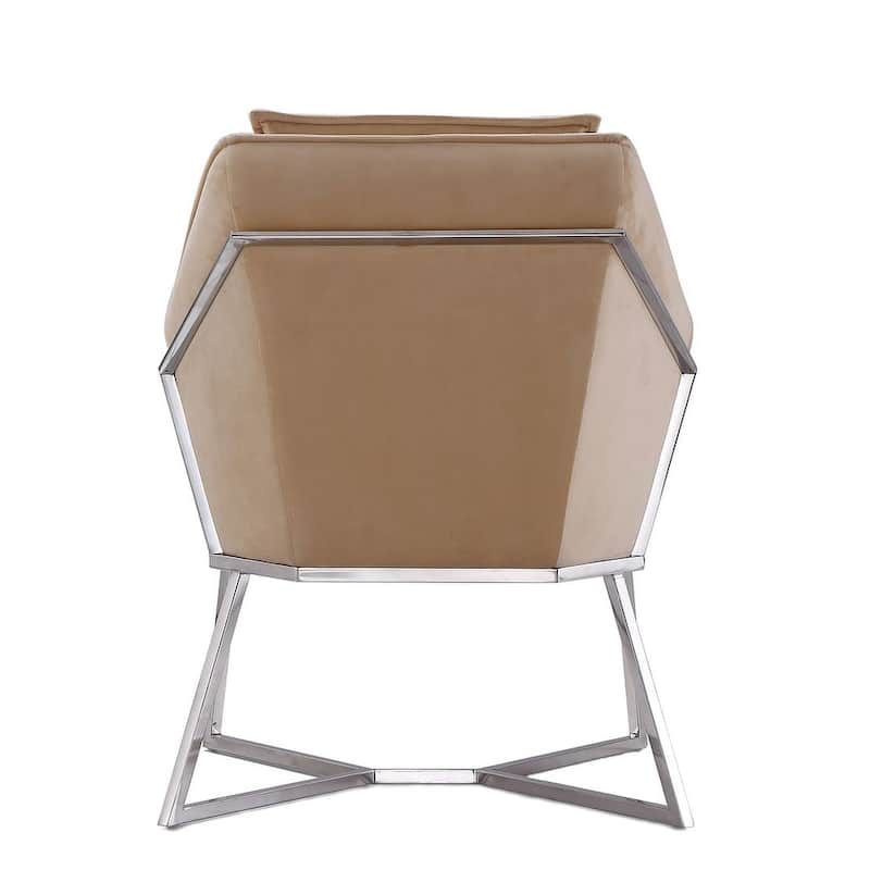 Origami Velvet Accent Chair