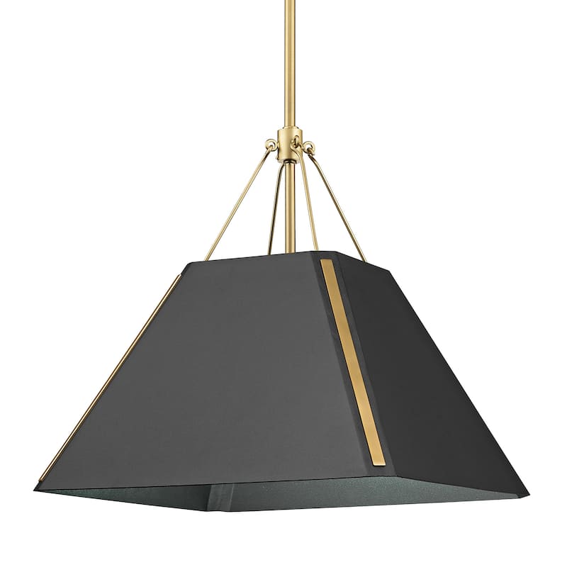 Wry Lighting Ranik 1-light Pendant in Brushed Champagne Brass