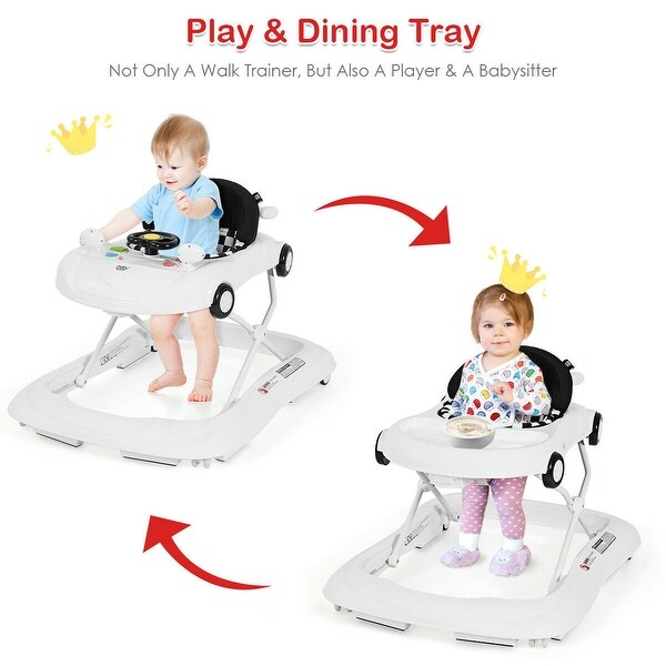 musical baby walker with play tray