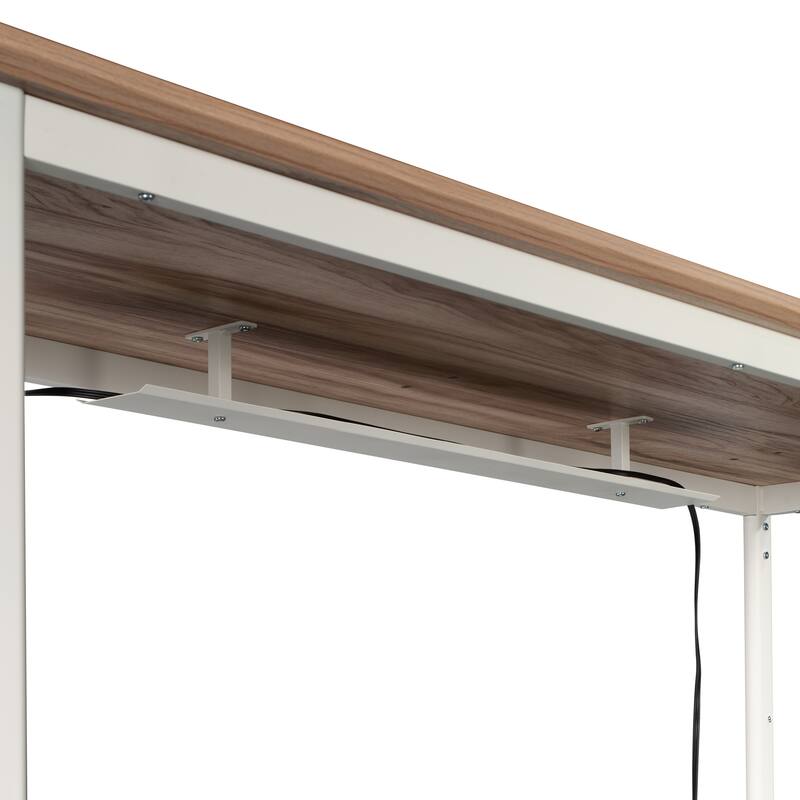 Metal Cord Management Trough, White