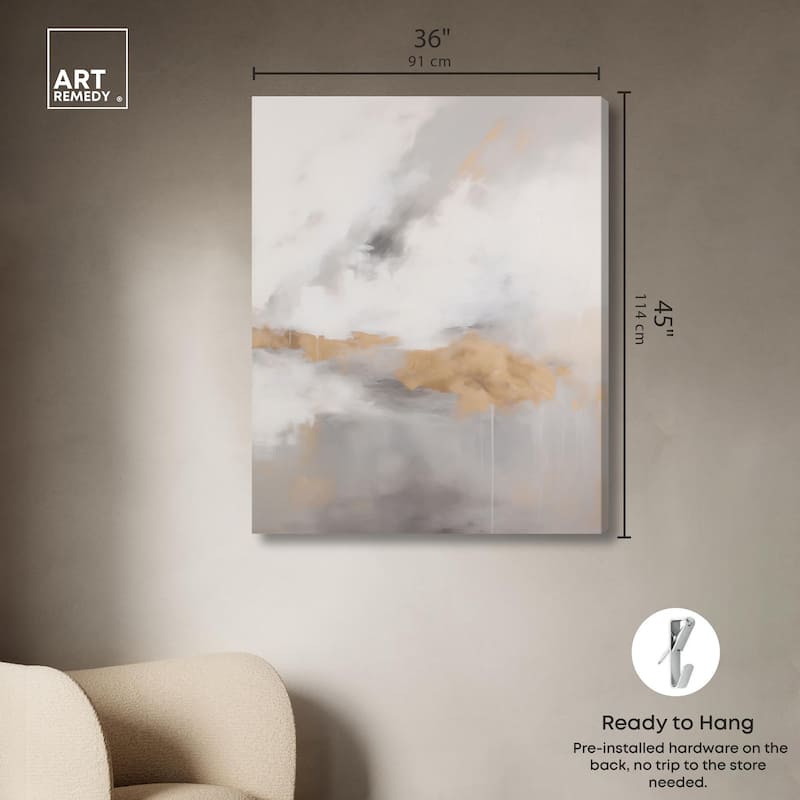 Fleeting Gold II Canvas by Art Remedy, Gallery Wrapped