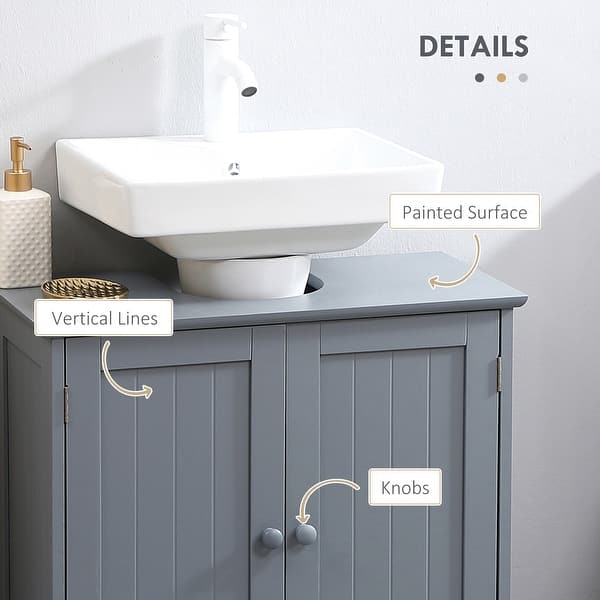Under Sink Bathroom Cabinet with 2 Doors and Shelf - Bed Bath & Beyond ...