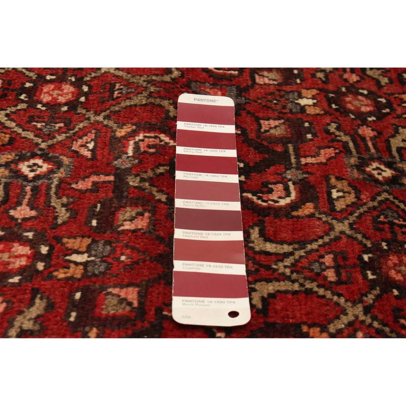 ECARPETGALLERY Hand-knotted Andelz Red Wool Rug - 3'7 x 9'6